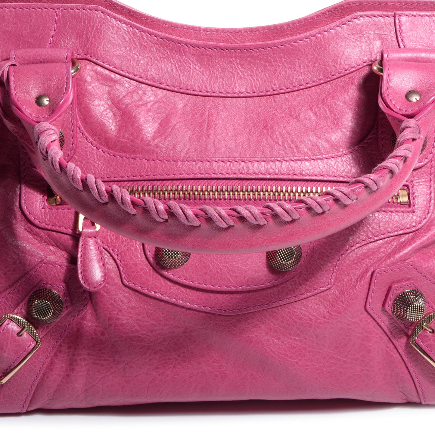 Agneau Giant 21 Rose Gold Hardware City Cyclamen Fucsia