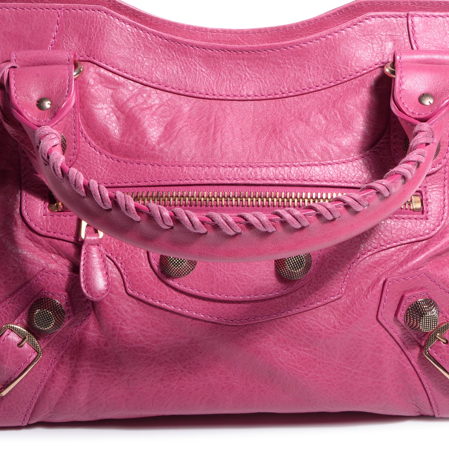 Balenciaga Agneau Giant 21 Rose Gold Hardware City Cyclamen Fucsia 10 of 10