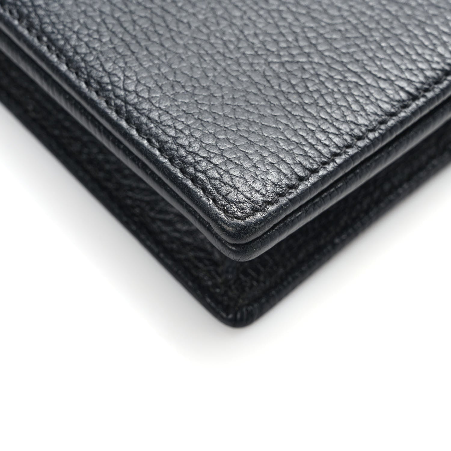 Gucci Calfskin Mini GG Marmont Chain Wallet Black 10 of 11