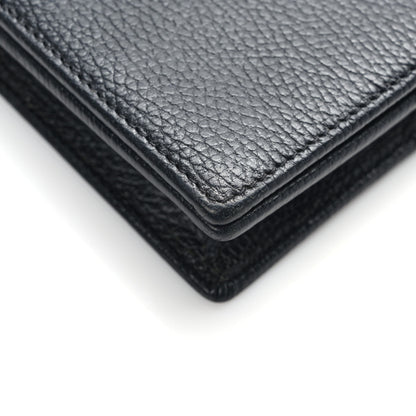 Gucci Calfskin Mini GG Marmont Chain Wallet Black 10 of 11