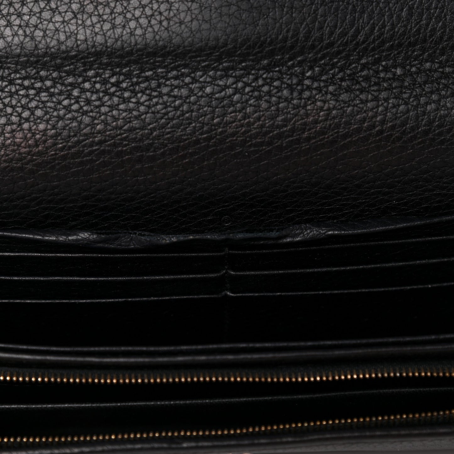 Calfskin Stirrup Continental Wallet Black