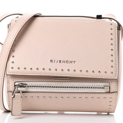 Givenchy Calfskin Studded Mini Pandora Box Crossbody Bag Nude Pink 8 of 14