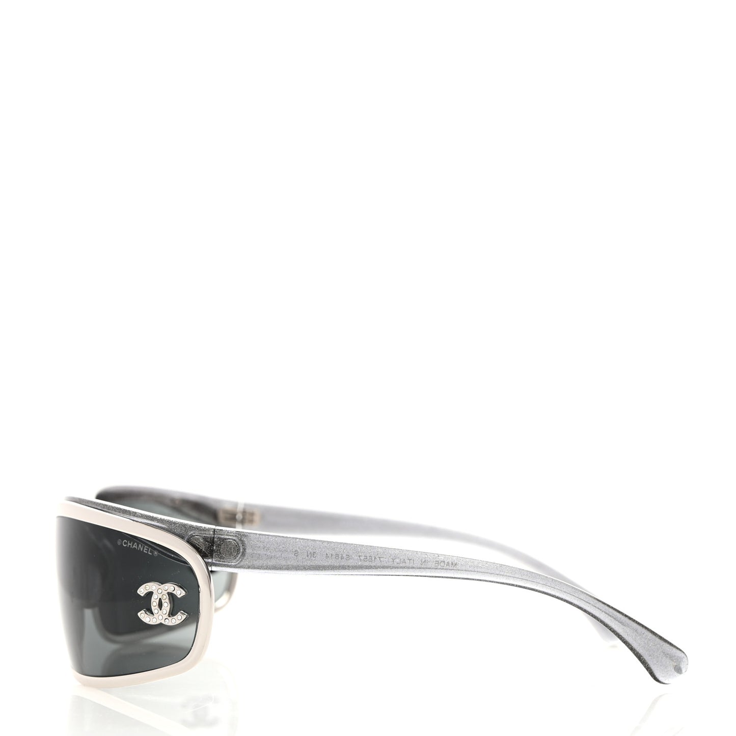 Shield Crystal CC Sunglasses S4614 Silver