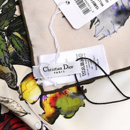 Christian Dior Silk D-Millefiori 70 Square Scarf Pink Multicolor 3 of 3