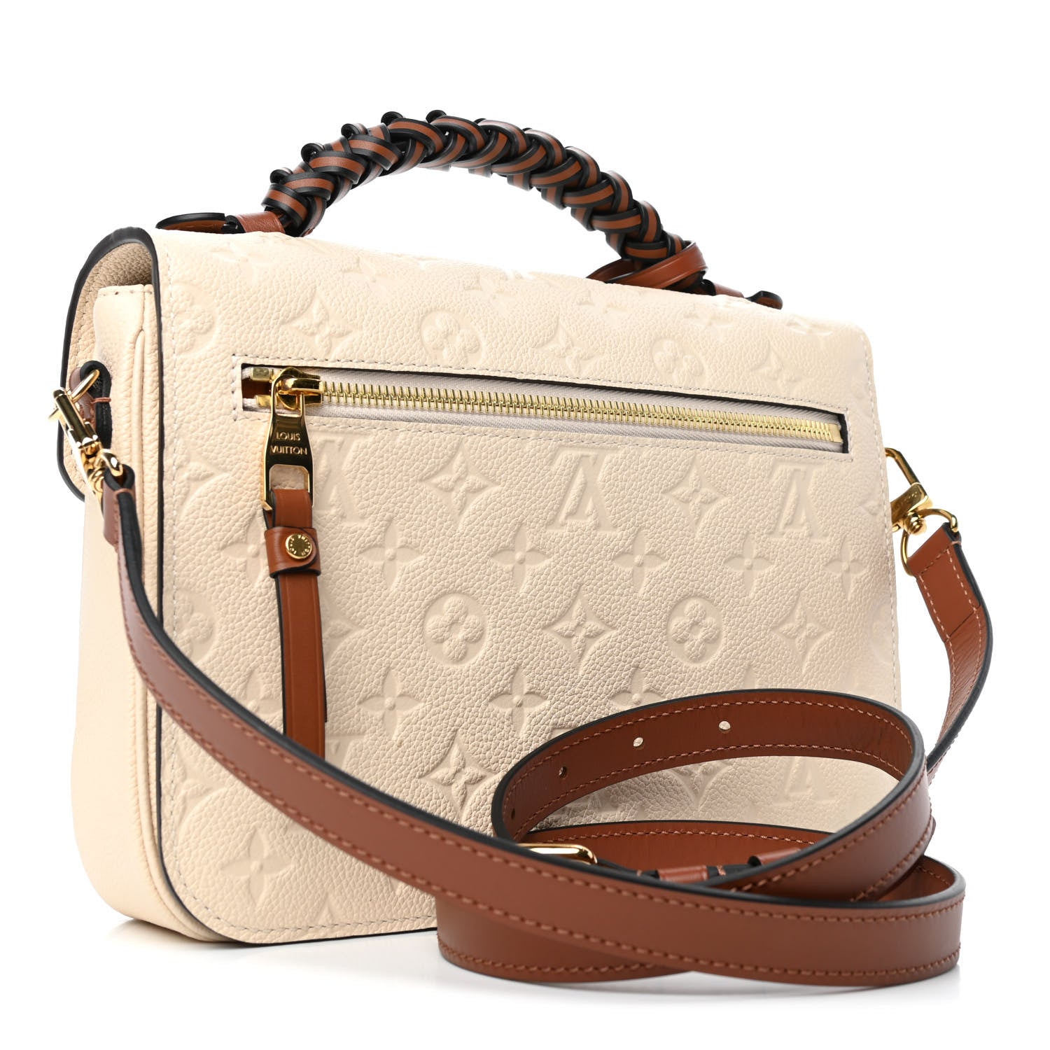 Louis Vuitton Empreinte Braided Pochette Metis Creme Beige Caramel 2 of 4