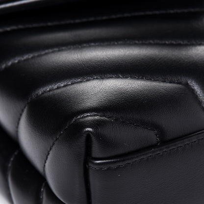 Saint Laurent Calfskin Y Quilted Monogram Toy Loulou Crossbody Bag Black 9 of 13
