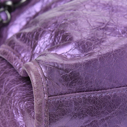 Balenciaga Agneau Classic Hardware City Metallic Purple 11 of 18