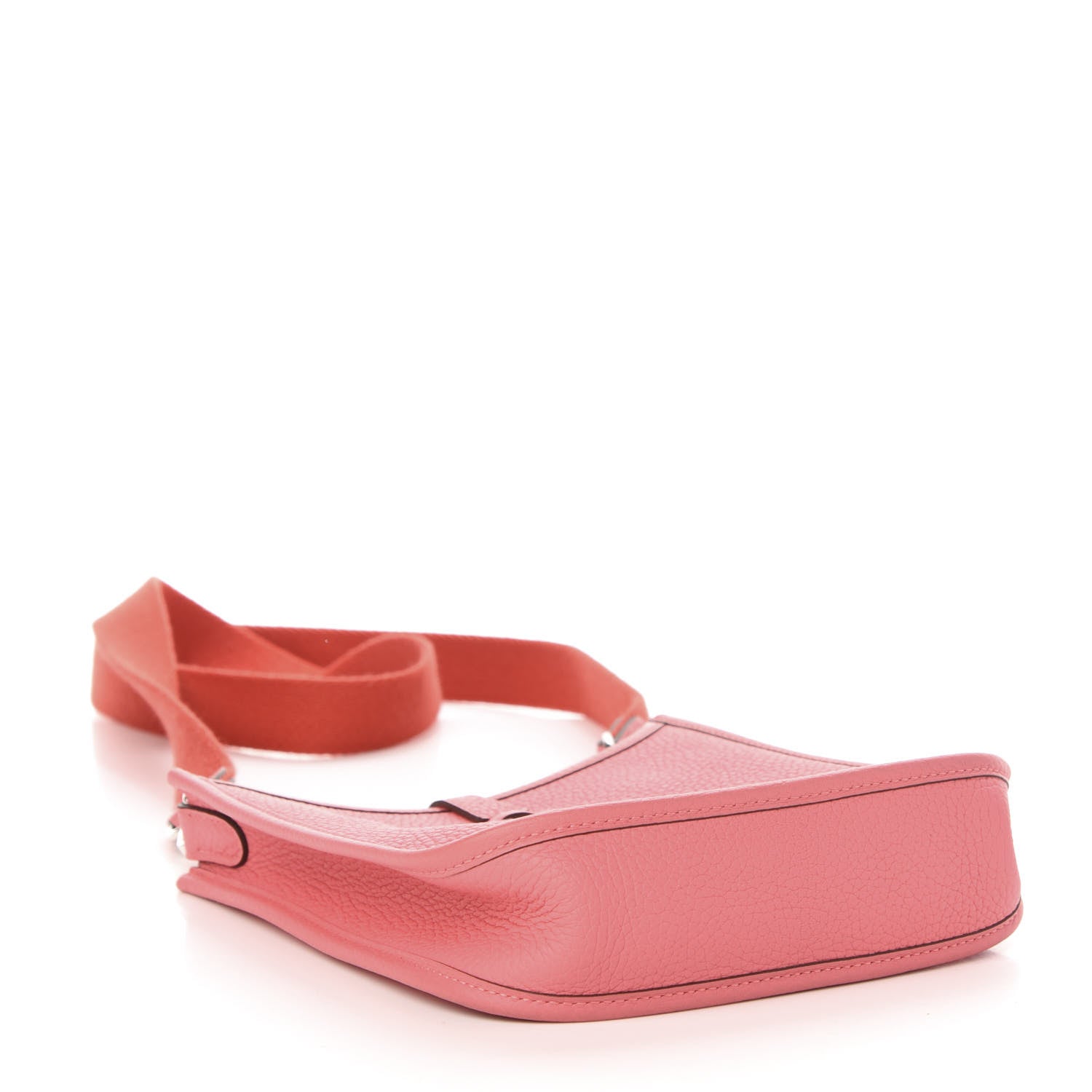 Hermes Taurillon Clemence Amazone Evelyne TPM Rose Azalee Rouge Pivoine 4 of 12