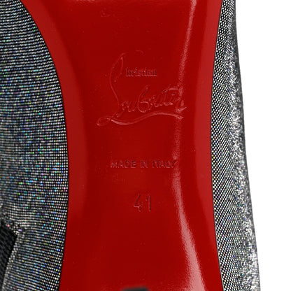 Christian Louboutin Glitter So Kate Booty 85 Disco Queen Ankle Boots 41 Silver Multicolor 7 of 8