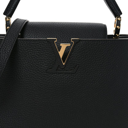 Louis Vuitton Taurillon Capucines PM Black 7 of 10