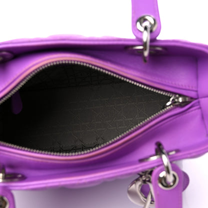 Christian Dior Lambskin Cannage Medium Lady Dior Purple 5 of 15