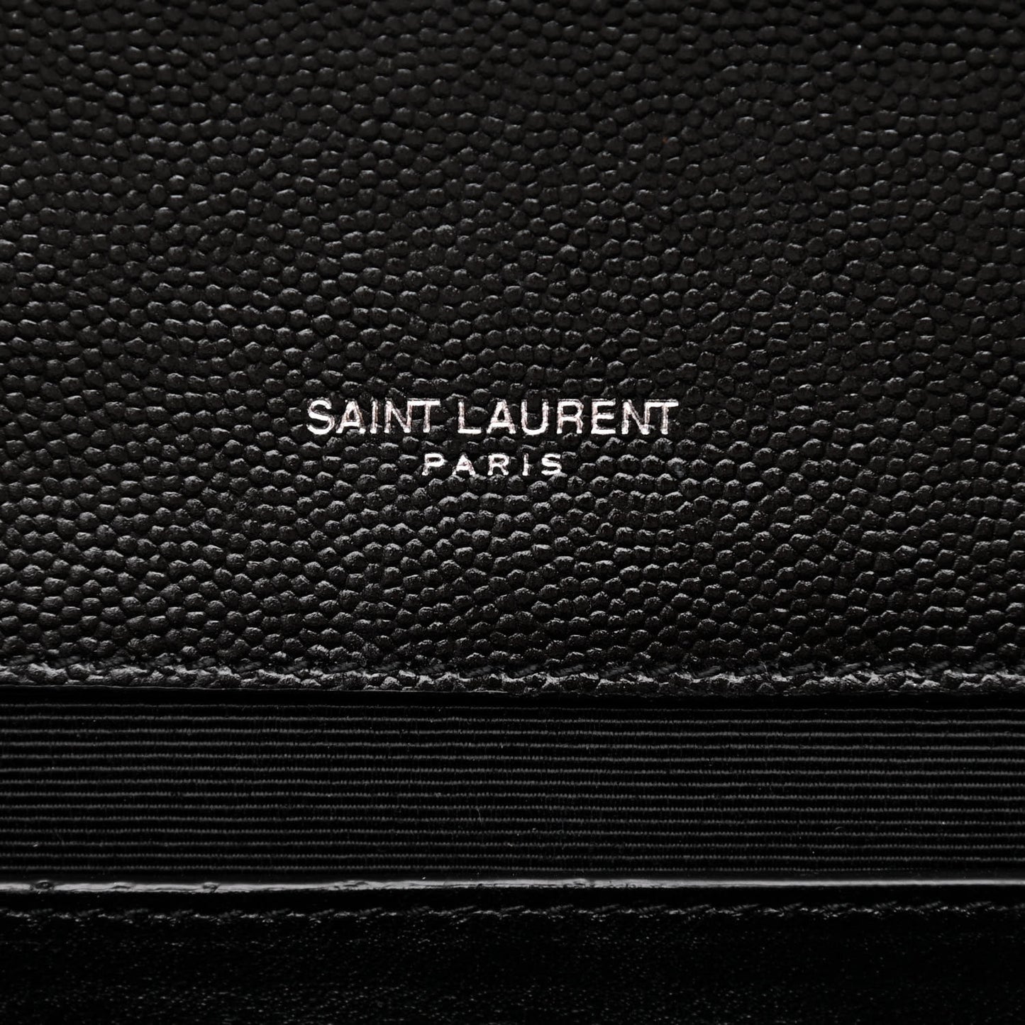 Grain De Poudre Textured Mixed Matelasse Triquilt Medium Monogram Satchel Black