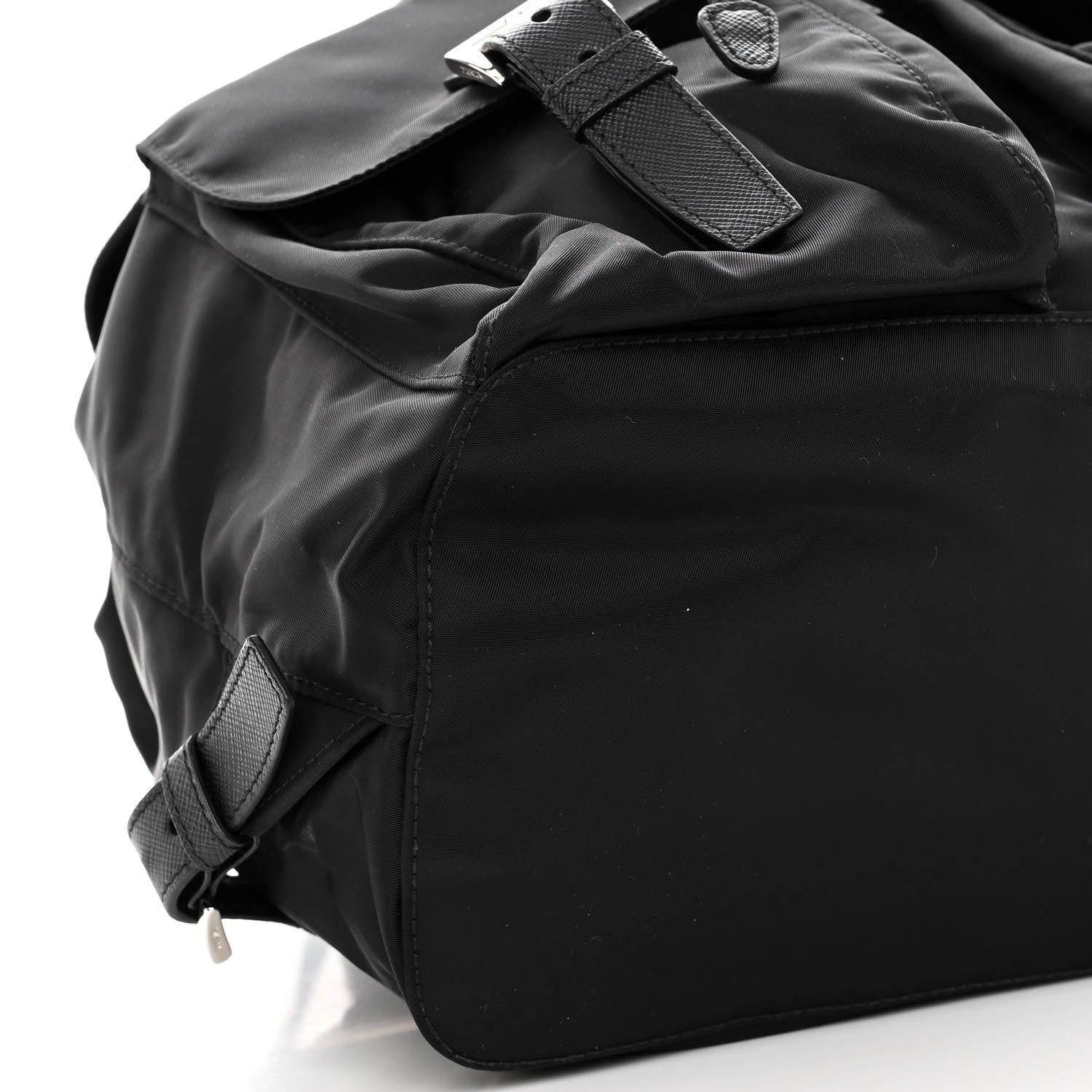Prada Tessuto Nylon Saffiano Medium Backpack Black 8 of 9