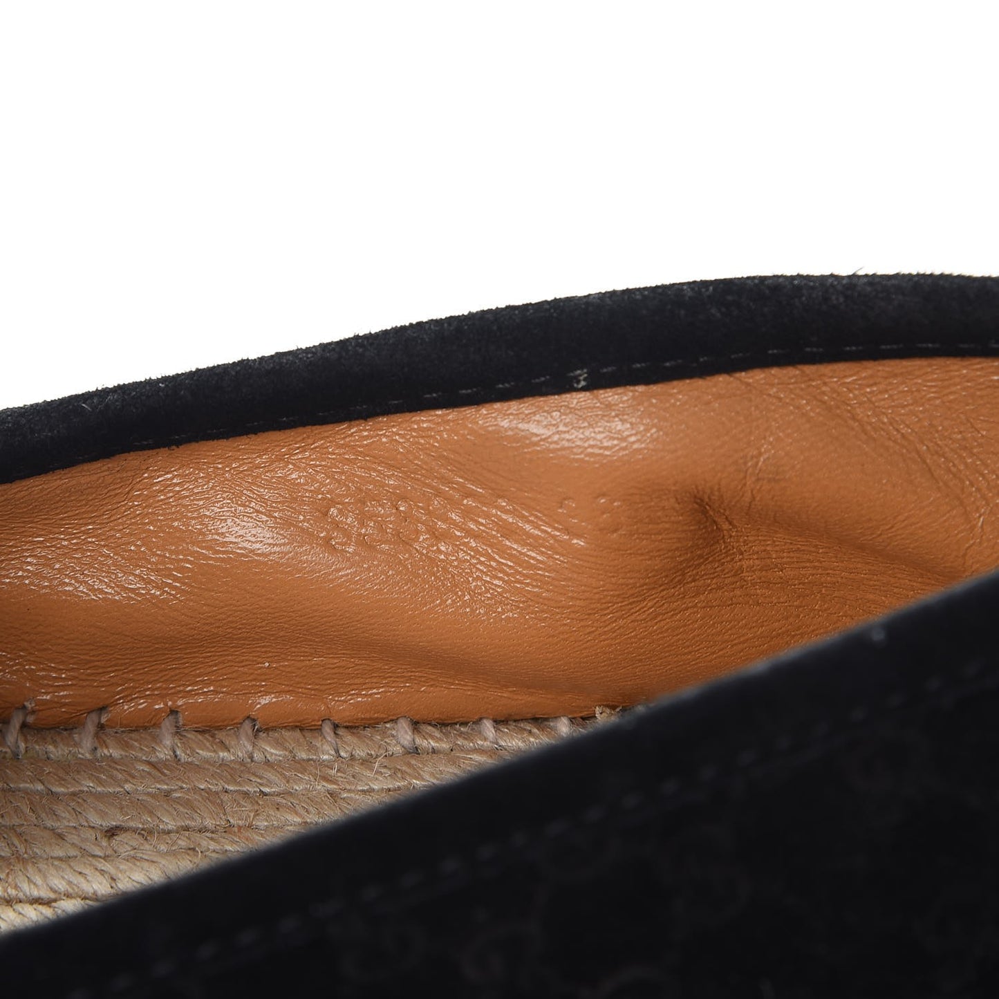 Suede Microguccissima Espadrilles 36 Black
