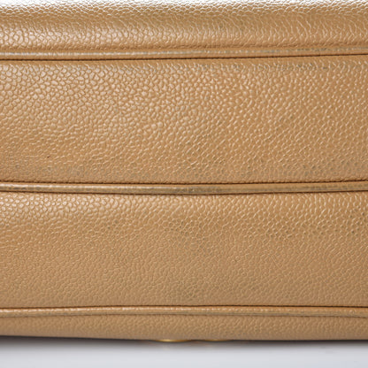 Chanel Caviar CC Shoulder Bag Beige 13 of 16