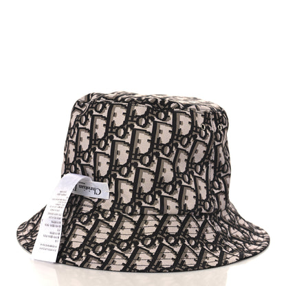 Christian Dior Oblique Reversible Teddy-D Brim Bucket Hat 57 Black 10 of 12
