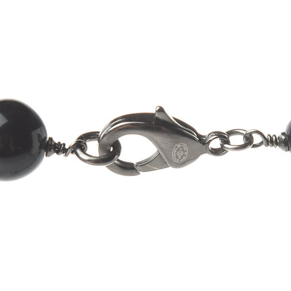 Chanel Beaded CC Long Necklace Black 4 of 4