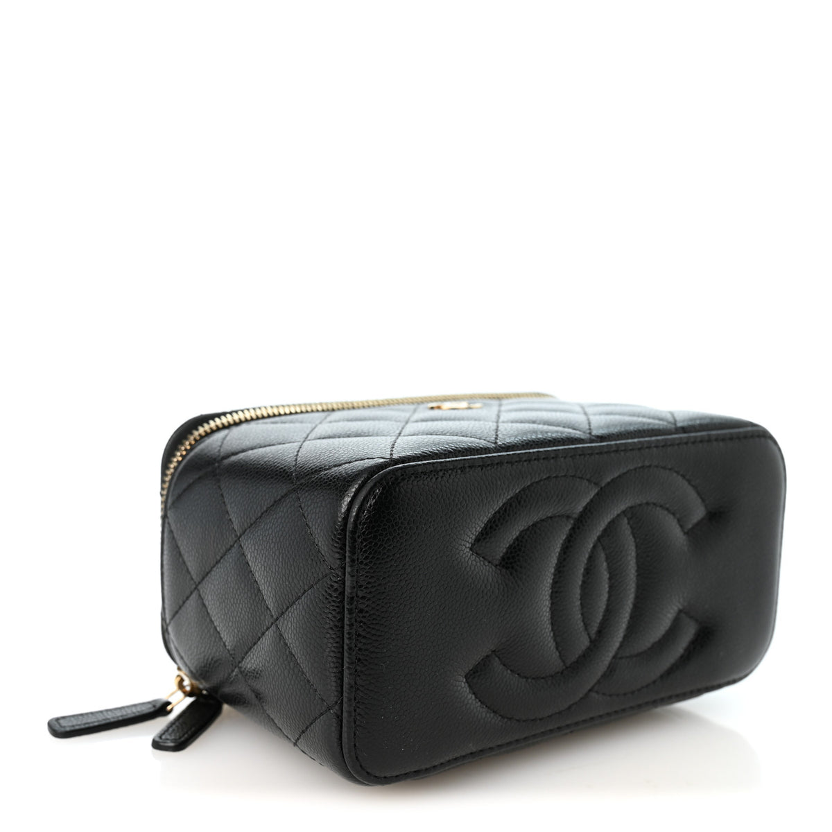 Chanel Caviar Quilted Small Vanity Case With Chain Black 4 of 10
