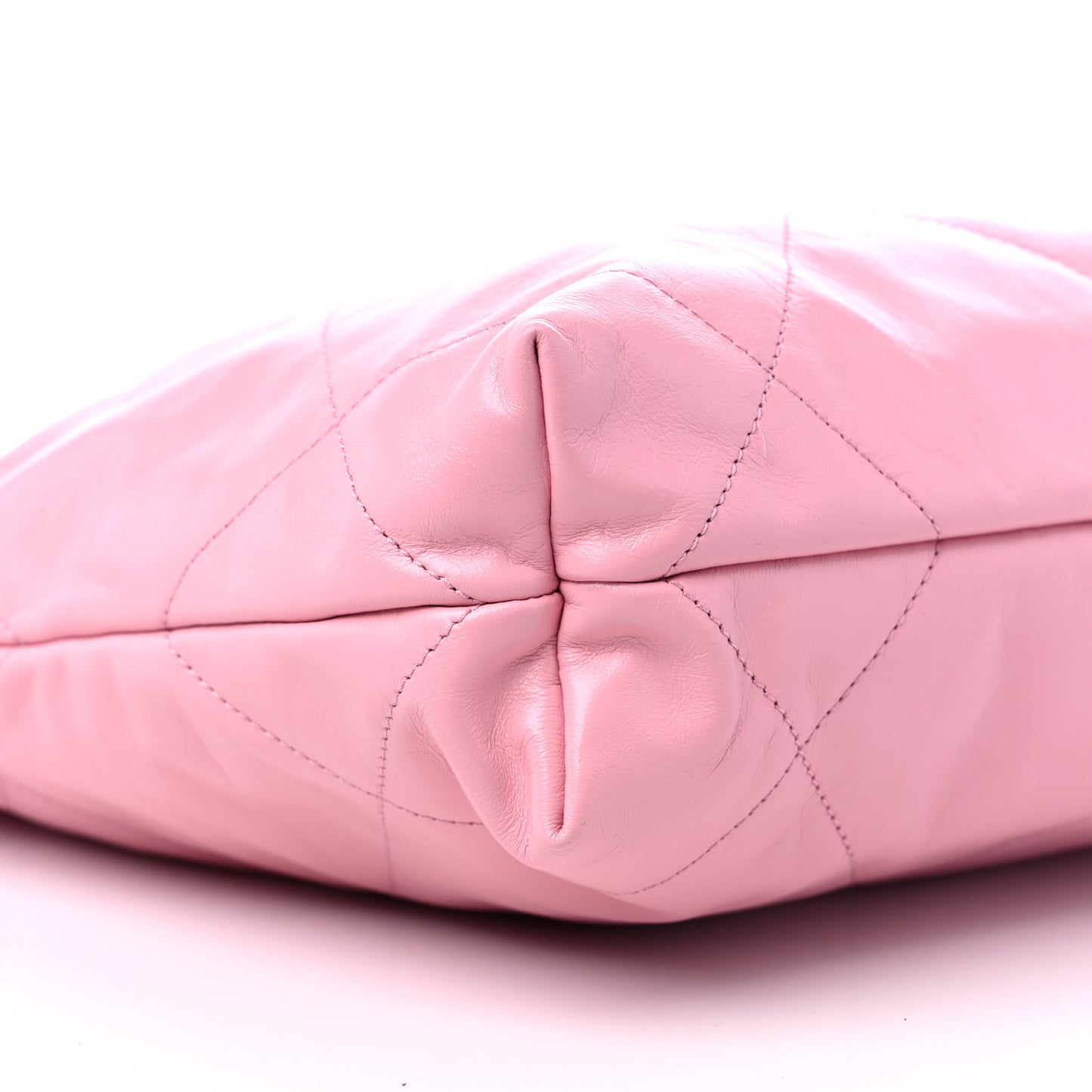 Shiny Calfskin Quilted Small Chanel 22 Pink