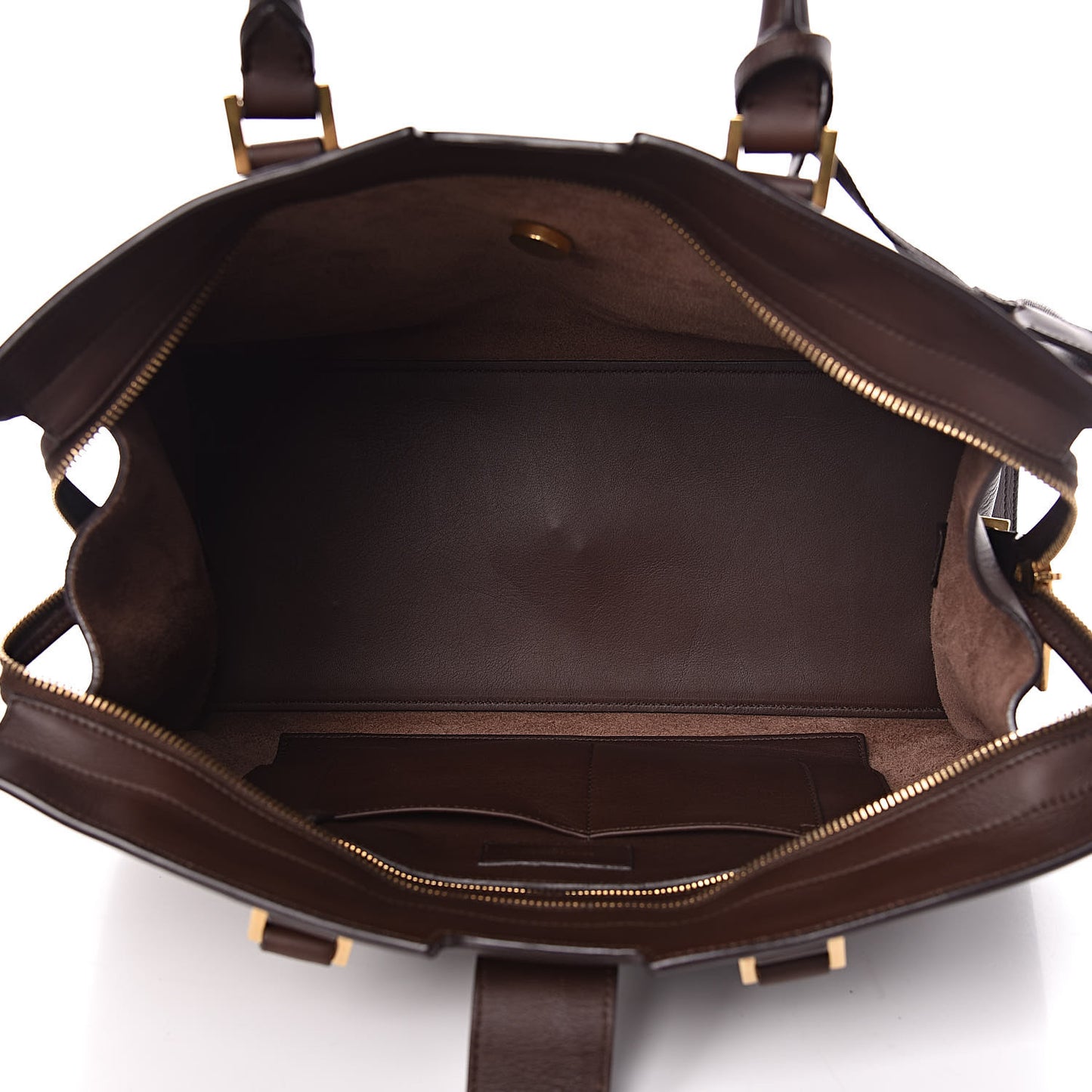 Calfskin Medium Classic Y Cabas Brown