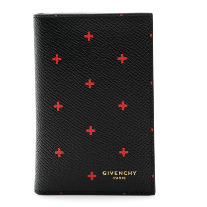 Givenchy Calfskin Cross Folding Card Holder Black 1 of 8