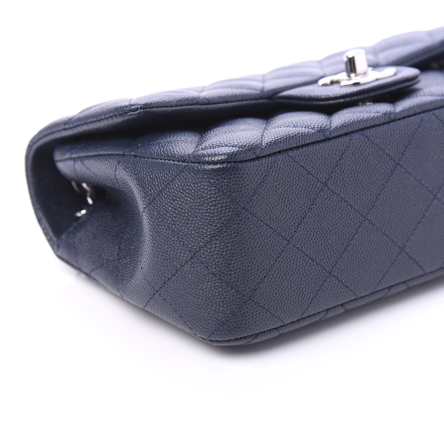 Chanel Caviar Quilted Mini Rectangular Flap Navy 6 of 11