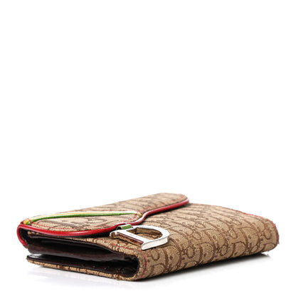 Christian Dior Monogram Rasta Saddle Wallet Beige 3 of 4