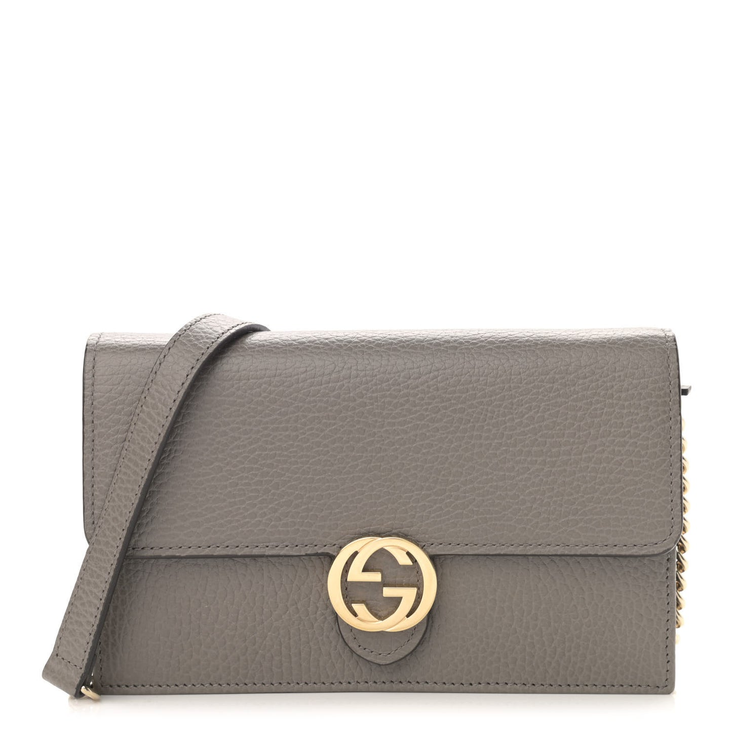 Dollar Calfskin Interlocking G Chain Wallet Loess