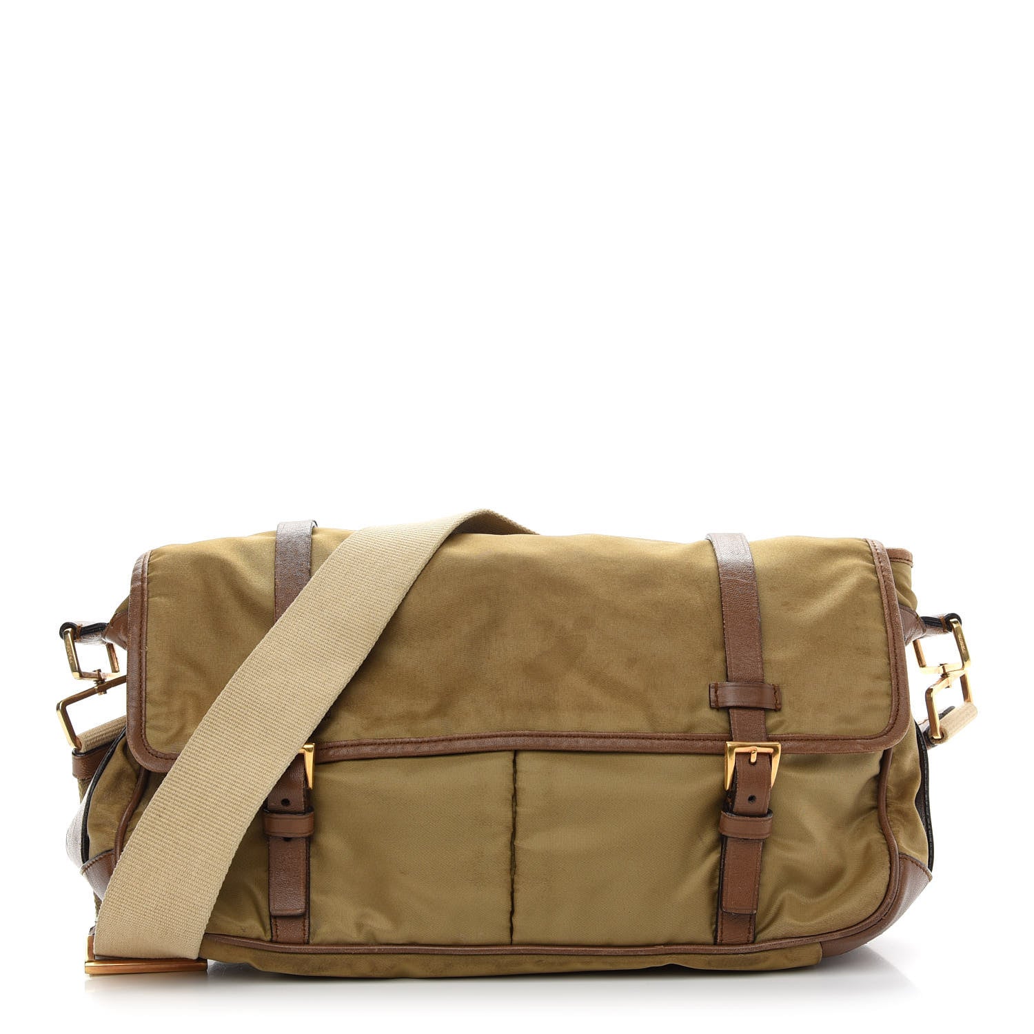 Prada Tessuto Nylon Messenger Bag Tabacco 1 of 14