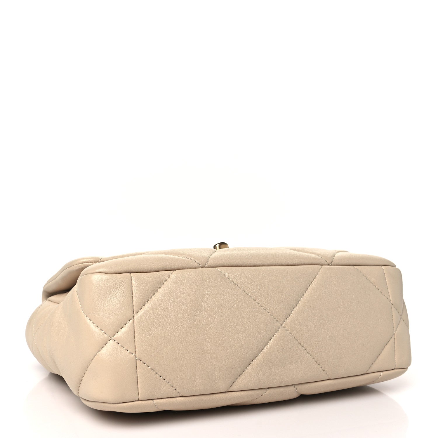 Chanel Lambskin Quilted Medium Chanel 19 Flap Beige 4 of 11