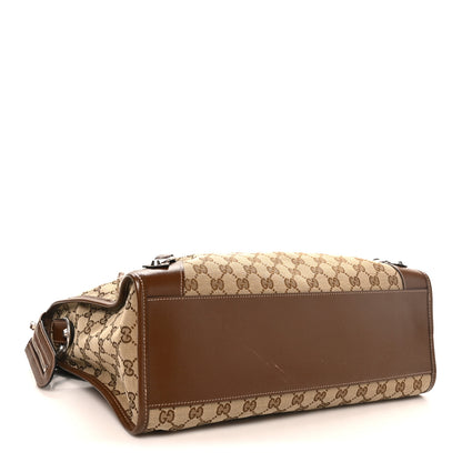 Balenciaga X GUCCI GG Monogram Azalea Calfskin Neo Classic Silver Hardware Medium City Beige Ebony Brown Sugar 5 of 11