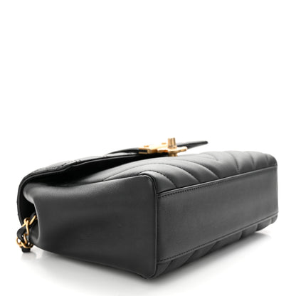 Chanel Calfskin Quilted Chevron In The City Bag Black 4 of 11