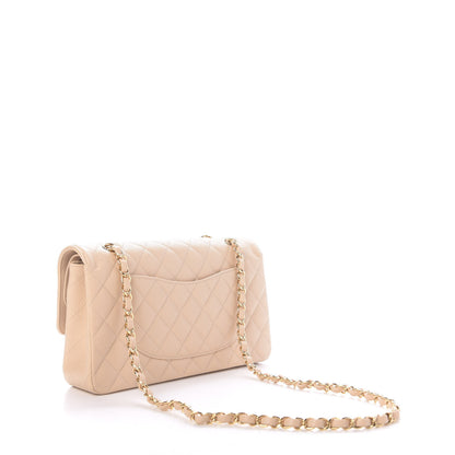 Chanel Caviar Quilted Medium Double Flap Beige 3 of 12