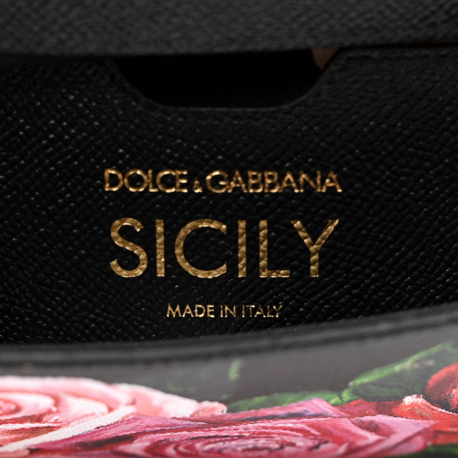 Dolce & Gabbana Dauphine Roses Print Small Miss Sicily Satchel Black 7 of 13