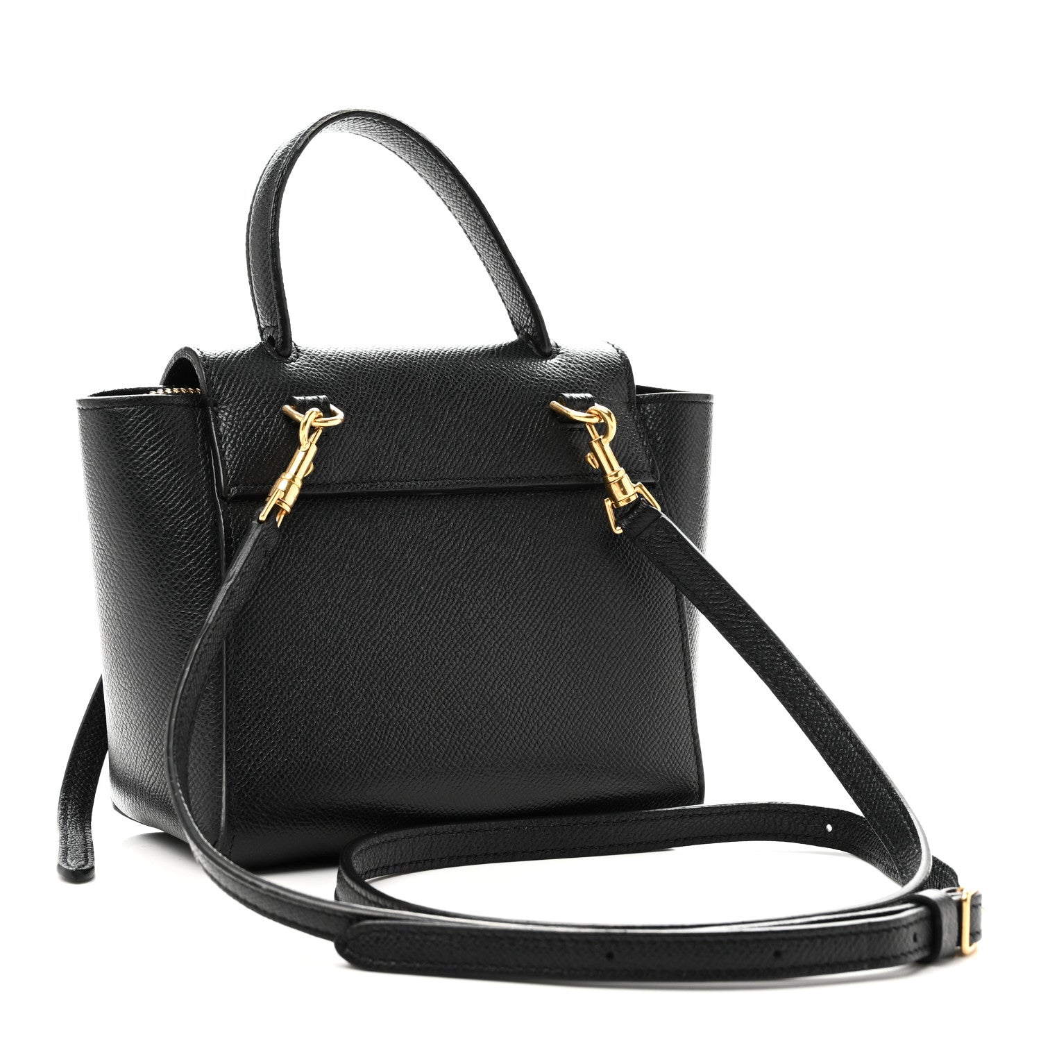 Celine Grained Calfskin Pico Belt Bag Black 3 of 10