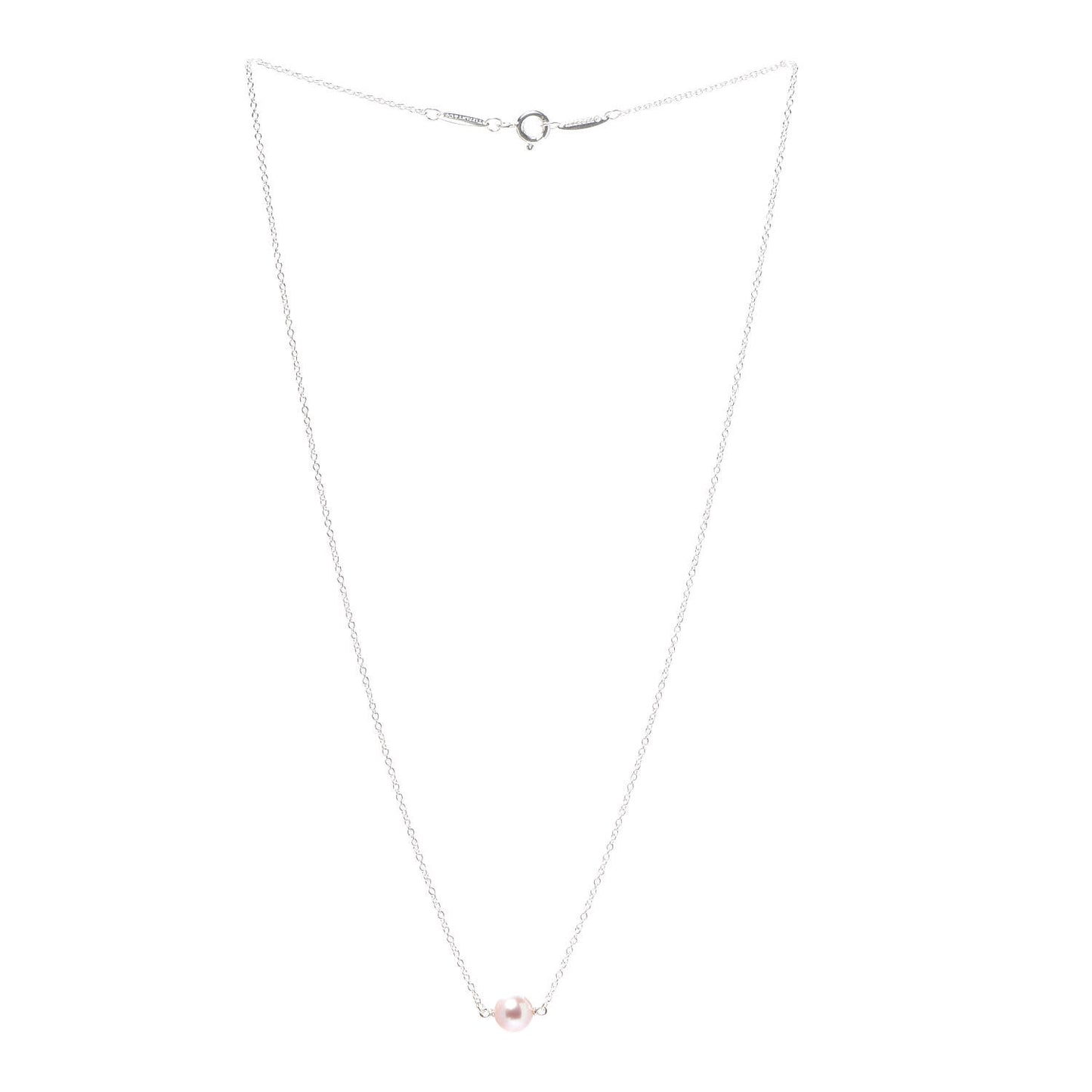 Sterling Silver Pink Pearl Elsa Peretti Pearl By The Yard Necklace