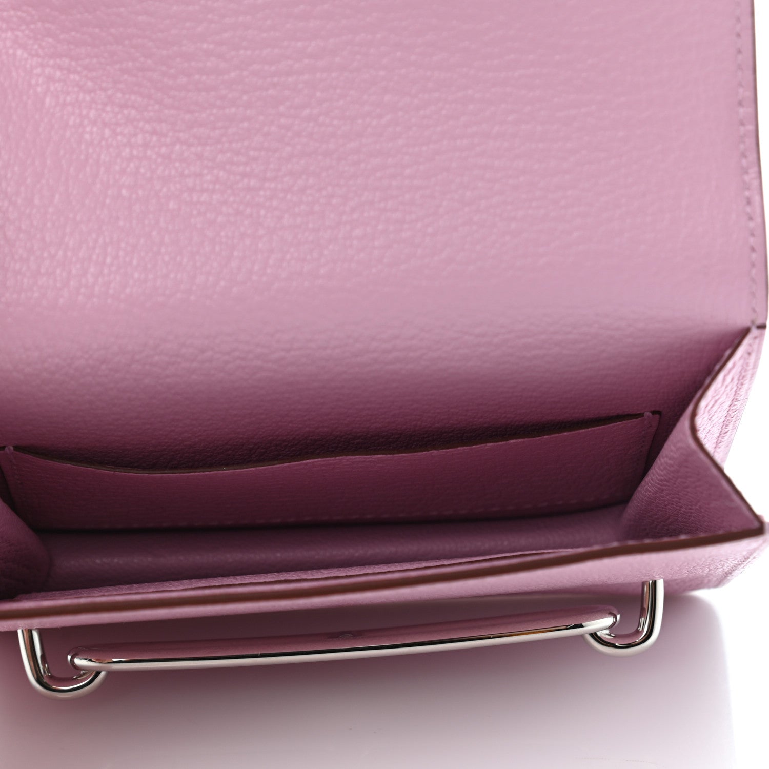 Hermes Chevre Mysore Roulis Slim Wallet Mauve Sylvestre 5 of 7