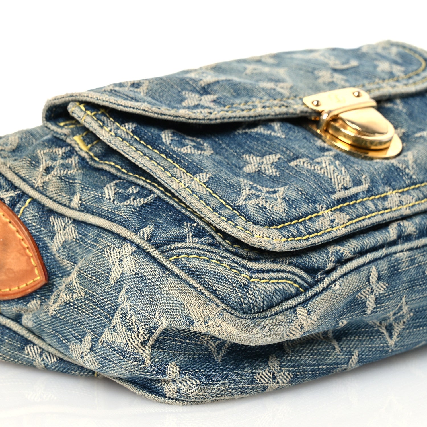 Louis Vuitton Monogram Denim Bum Bag Blue 9 of 17