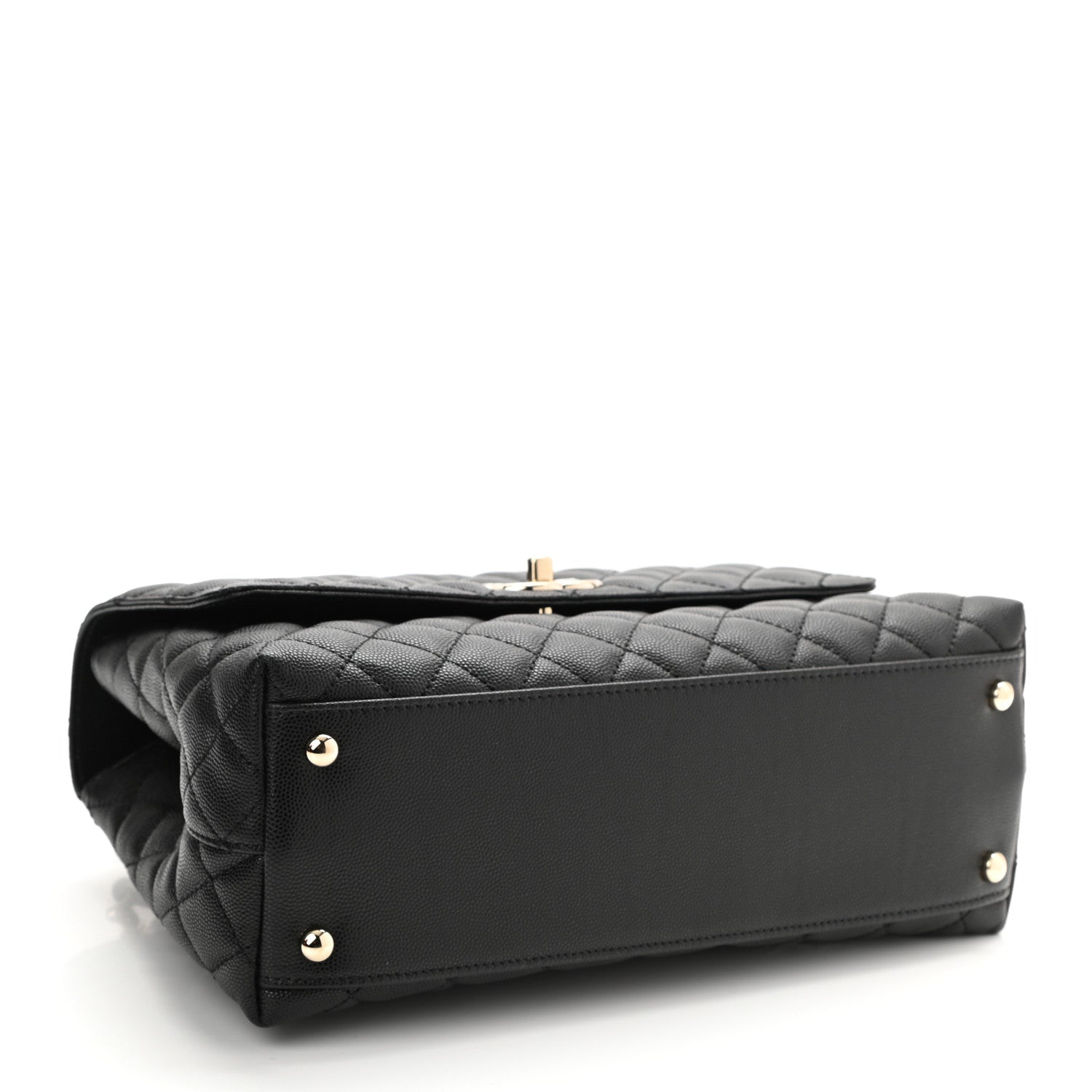Chanel Caviar Quilted Small Coco Handle Flap Black 4 of 11