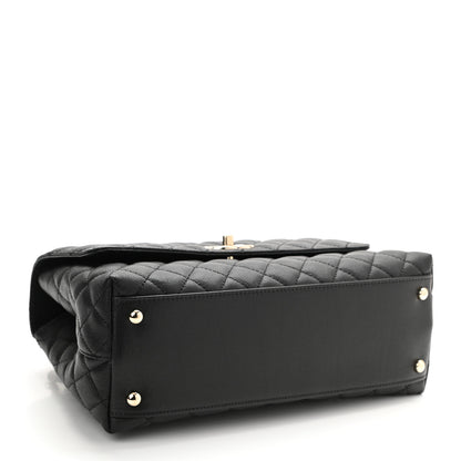 Chanel Caviar Quilted Small Coco Handle Flap Black 4 of 11