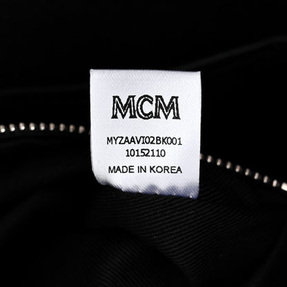 MCM Visetos Medium Crossbody Pouch Black 7 of 10