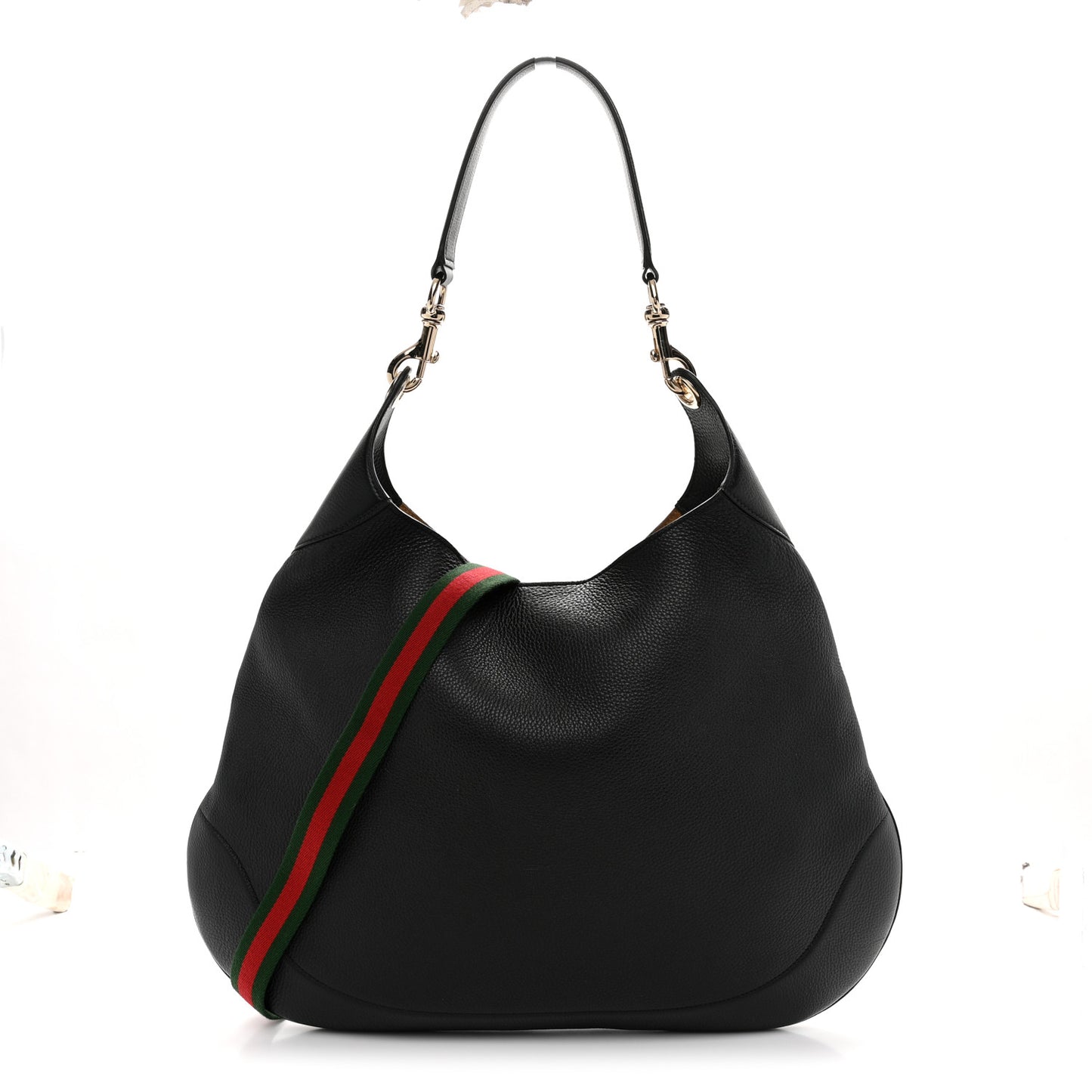 Soft Grained Calfskin Maxi B Hobo Black