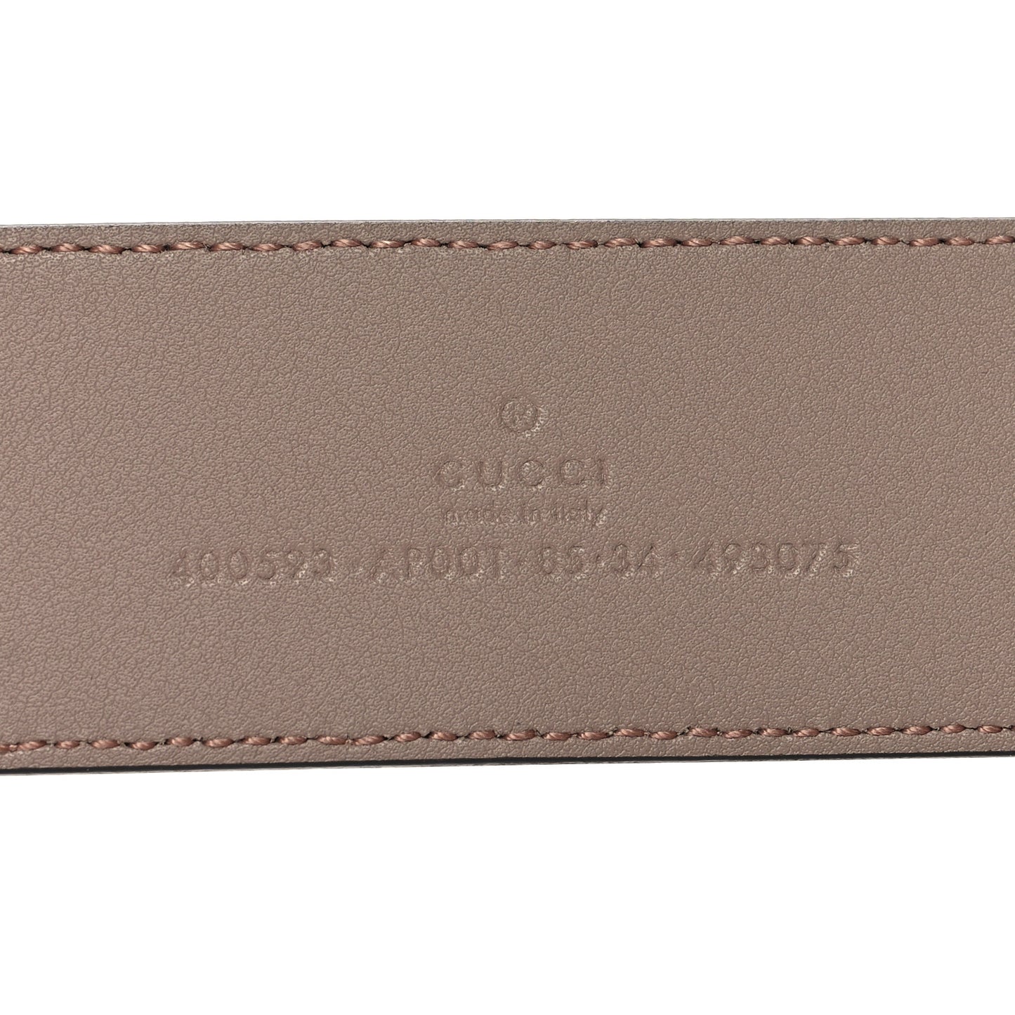 Calfskin Double G 40mm Belt 85 34 Porcelain Rose