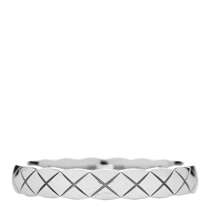Chanel 18K White Gold Mini Coco Crush Ring 54 6.75 3 of 5