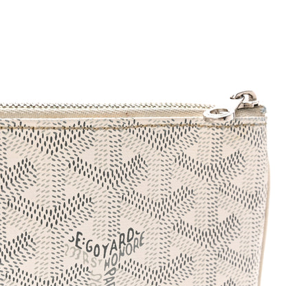 Goyard Goyardine Senat Pochette MM White 8 of 14