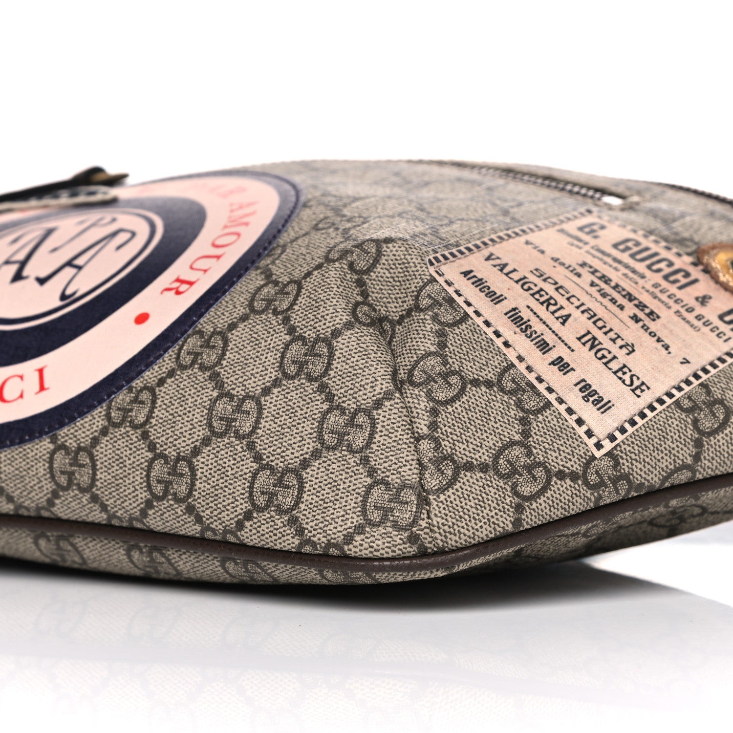 Gucci GG Supreme Monogram Courrier Belt Bag Beige New Acero 12 of 12