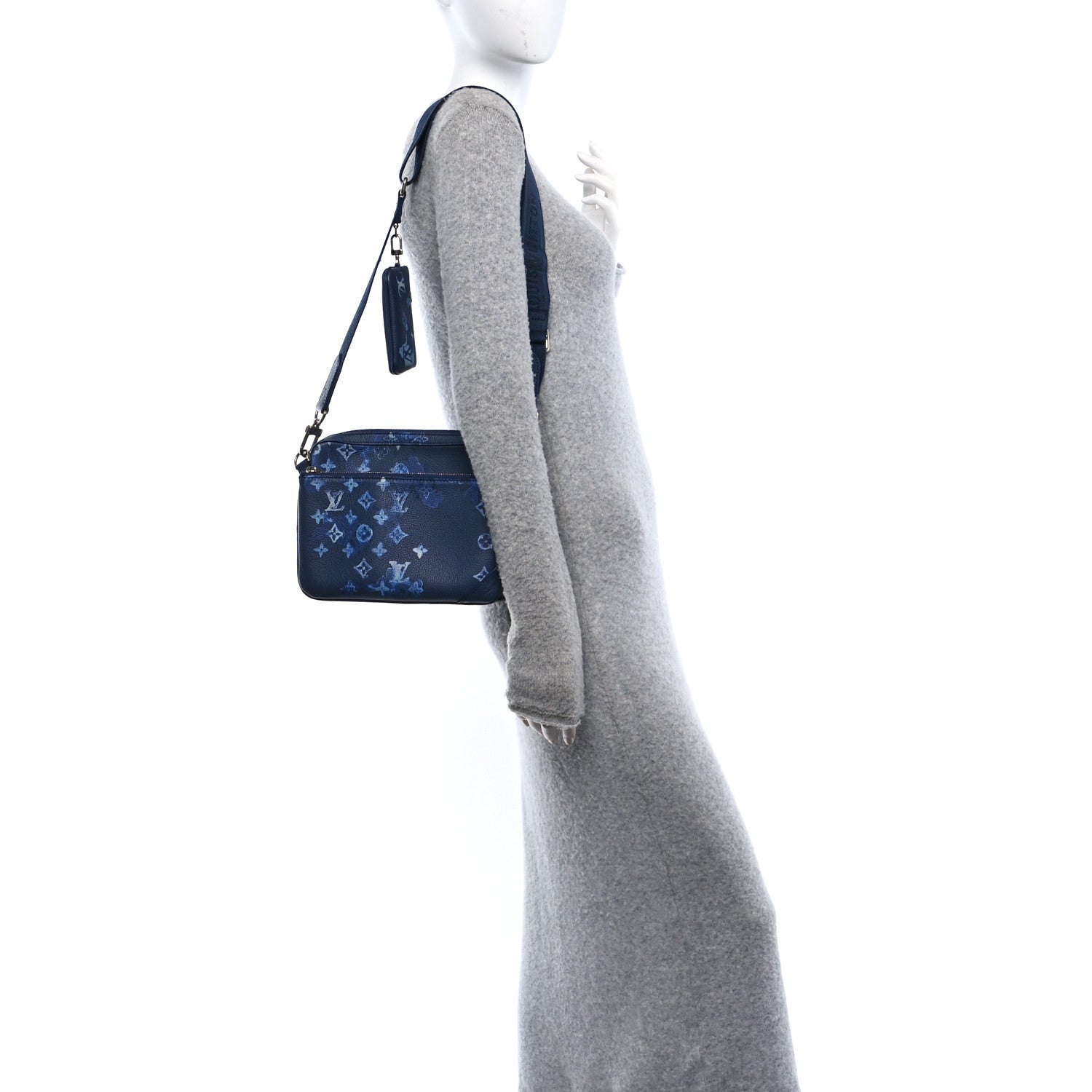Louis Vuitton Monogram Ink Watercolor Trio Messenger Bag Blue 2 of 9
