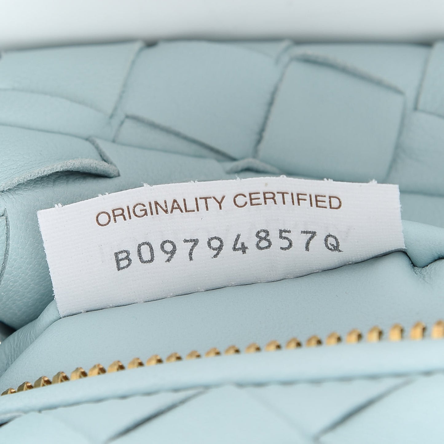 Nappa Intrecciato Mini Jodie Teal Washed