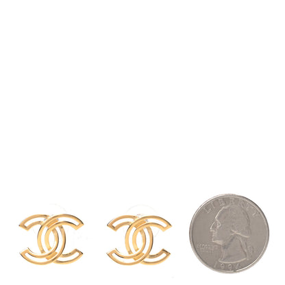Chanel Metal Obazine CC Earrings Gold 2 of 5