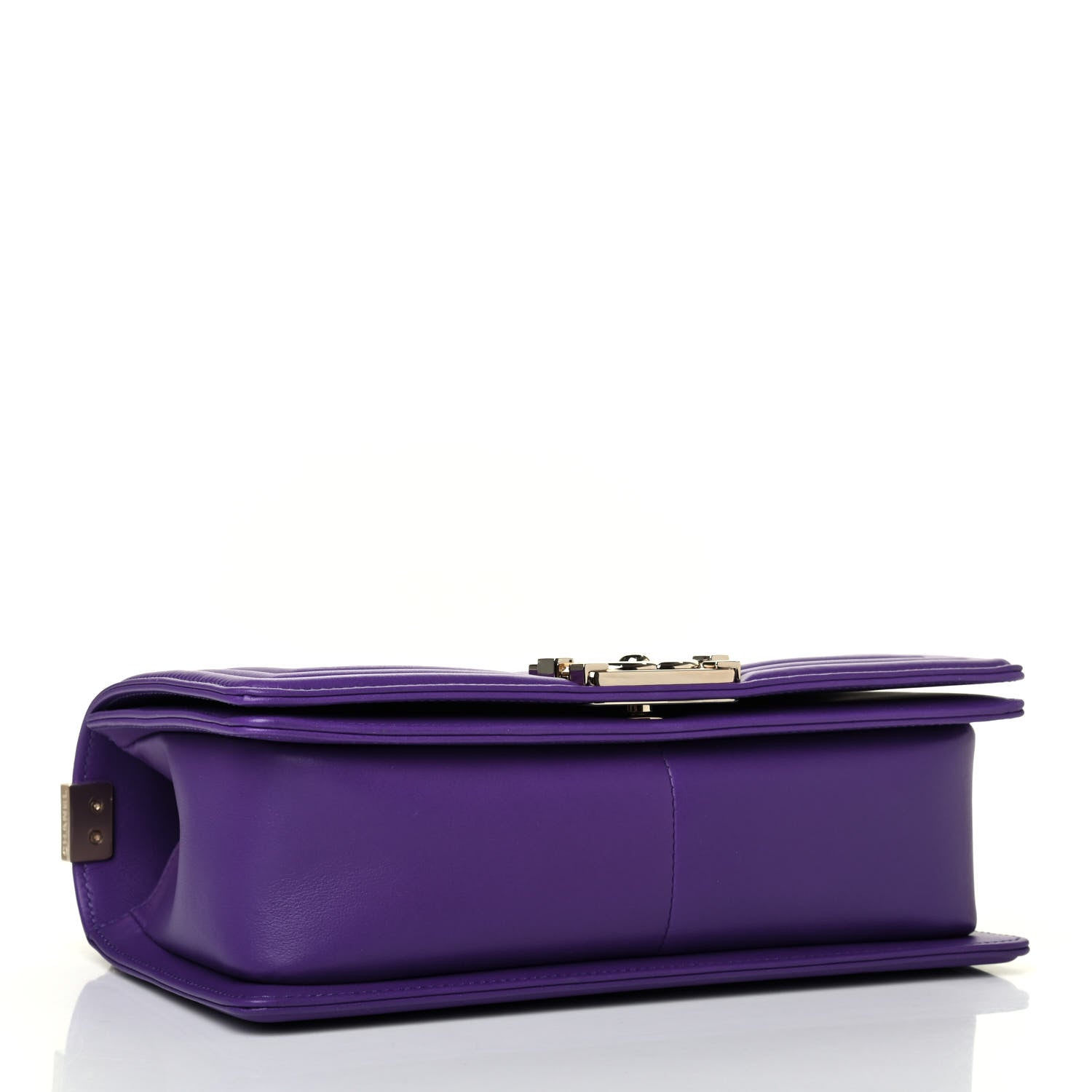 Chanel Calfskin Quilted Medium Boy Flap Purple 3 of 4